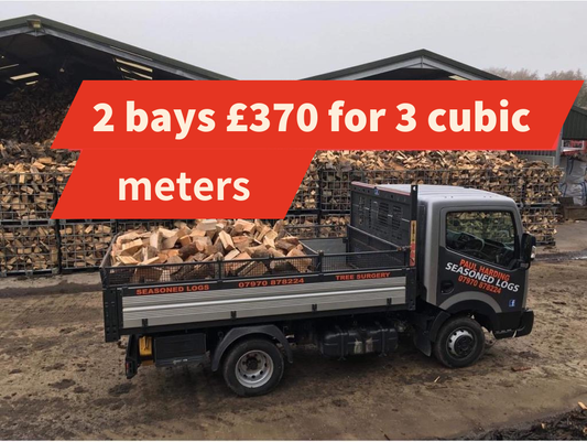 2 bays of logs delivered to property