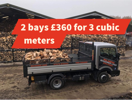 2 bays of logs delivered to property