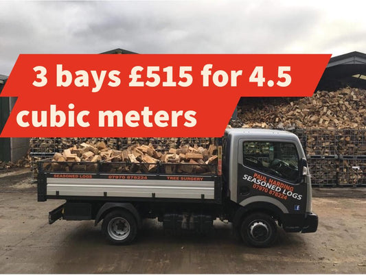 3 bays of perfectly seasoned logs